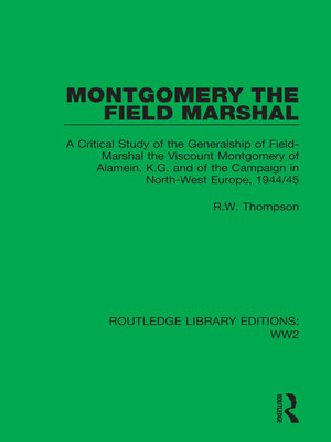 cover image of Montgomery the Field Marshal